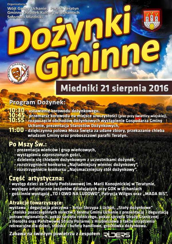 Dożynki Gminne - Miedniki 21 sierpnia 2016
